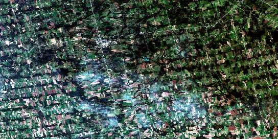 Durham Satellite Map 041A02 at 1:50,000 scale - National Topographic System of Canada (NTS) - Orthophoto