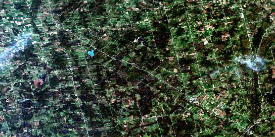 Markdale Satellite Map 041A07 at 1:50,000 scale - National Topographic System of Canada (NTS) - Orthophoto