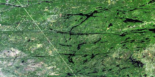 Noganosh Lake Satellite Map 041H16 at 1:50,000 scale - National Topographic System of Canada (NTS) - Orthophoto