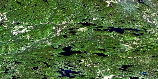 Rawhide Lake Satellite Map 041J10 at 1:50,000 scale - National Topographic System of Canada (NTS) - Orthophoto