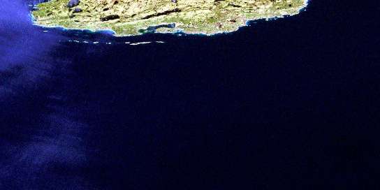 Air photo: Michipicoten Island Satellite Image map 041N12 at 1:50,000 Scale