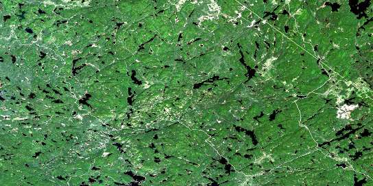 Welcome Lake Satellite Map 041O04 at 1:50,000 scale - National Topographic System of Canada (NTS) - Orthophoto