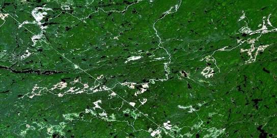 Air photo: Bulley Lake Satellite Image map 041O05 at 1:50,000 Scale