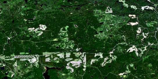 Sultan Satellite Map 041O10 at 1:50,000 scale - National Topographic System of Canada (NTS) - Orthophoto