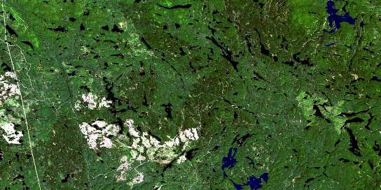 Pilgrim Creek Satellite Map 041P02 at 1:50,000 scale - National Topographic System of Canada (NTS) - Orthophoto
