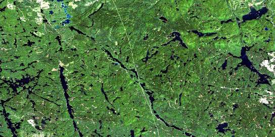 Thor Lake Satellite Map 041P03 at 1:50,000 scale - National Topographic System of Canada (NTS) - Orthophoto
