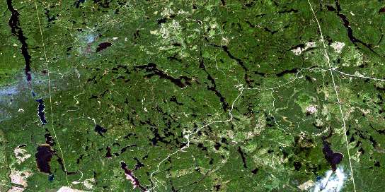Shining Tree Satellite Map 041P11 at 1:50,000 scale - National Topographic System of Canada (NTS) - Orthophoto