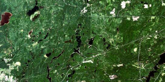 Air photo: Dana Lake Satellite Image map 042A05 at 1:50,000 Scale