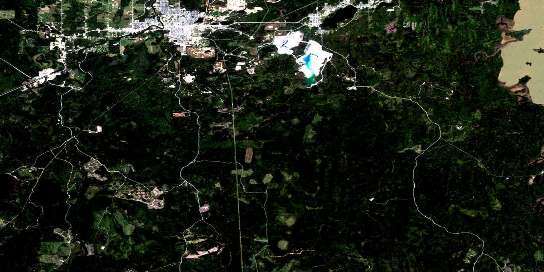 Air photo: Timmins Satellite Image map 042A06 at 1:50,000 Scale