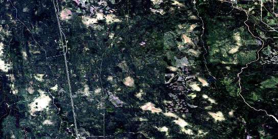 Air photo: Buskegau River Satellite Image map 042A14 at 1:50,000 Scale