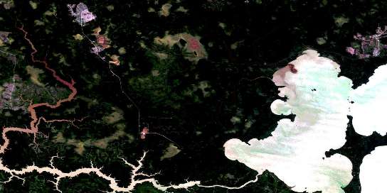 Air photo: Low Bush Satellite Image map 042A16 at 1:50,000 Scale