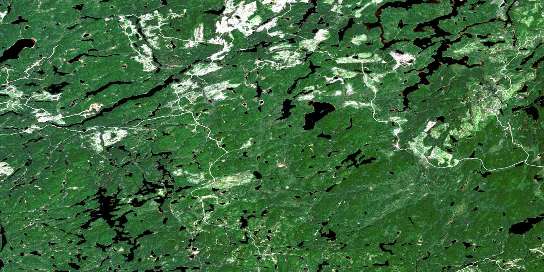 Bolkow Satellite Map 042B04 at 1:50,000 scale - National Topographic System of Canada (NTS) - Orthophoto