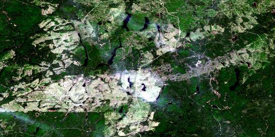 Air photo: Minnipuka Satellite Image map 042B13 at 1:50,000 Scale