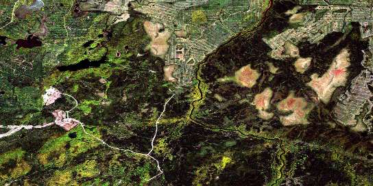 Air photo: Griffin Lake Satellite Image map 042B16 at 1:50,000 Scale