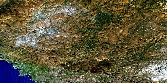 Air photo: Pukaskwa River Satellite Image map 042C04 at 1:50,000 Scale