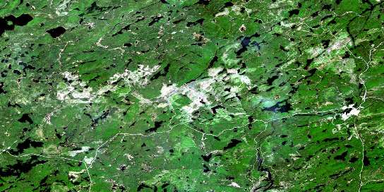 Air photo: Medhurst Creek Satellite Image map 042C07 at 1:50,000 Scale
