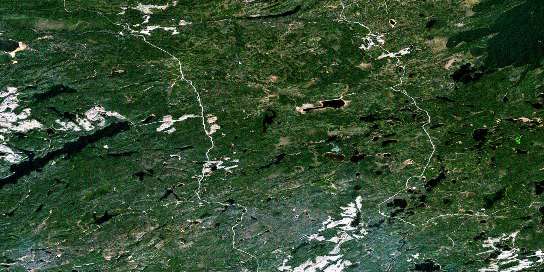 Air photo: North Wind Lake Satellite Image map 042E13 at 1:50,000 Scale