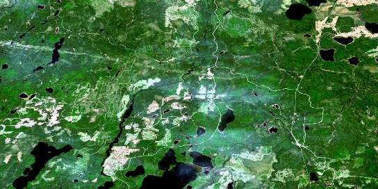 Air photo: Oba Satellite Image map 042F01 at 1:50,000 Scale