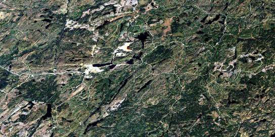 Air photo: Manitouwadge Satellite Image map 042F04 at 1:50,000 Scale