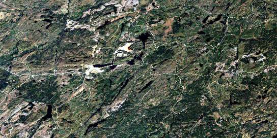 Air photo: Manitouwadge Satellite Image map 042F04 at 1:50,000 Scale