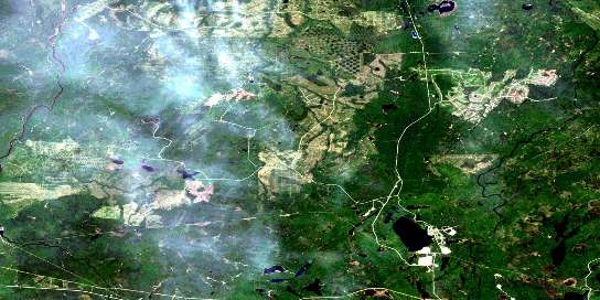 Air photo: Constance Lake Satellite Image map 042F16 at 1:50,000 Scale