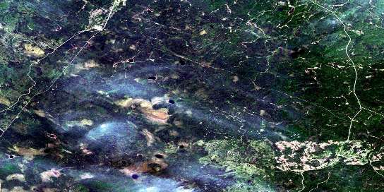 Mead Satellite Map 042G05 at 1:50,000 scale - National Topographic System of Canada (NTS) - Orthophoto