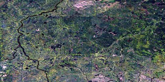 Rock River Satellite Map 042G06 at 1:50,000 scale - National Topographic System of Canada (NTS) - Orthophoto