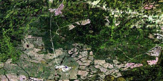 Val Rita Satellite Map 042G07 at 1:50,000 scale - National Topographic System of Canada (NTS) - Orthophoto