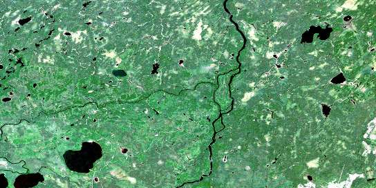 Air photo: Shannon Lake Satellite Image map 042G14 at 1:50,000 Scale