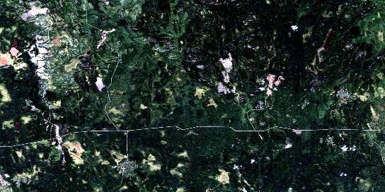Air photo: Mistango Lake Satellite Image map 042H01 at 1:50,000 Scale