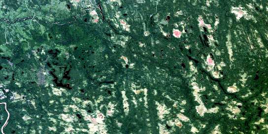 Air photo: Takwata Lake Satellite Image map 042H14 at 1:50,000 Scale