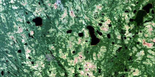 Mcparlon Lake Satellite Map 042I02 at 1:50,000 scale - National Topographic System of Canada (NTS) - Orthophoto