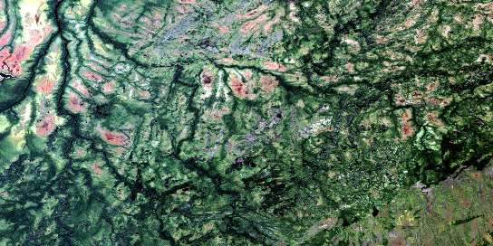 Air photo: Kiasko River Satellite Image map 042I10 at 1:50,000 Scale