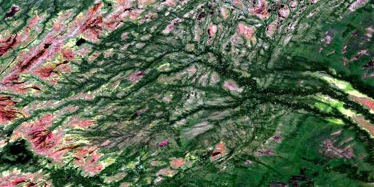 Schlievert Lakes Satellite Map 042J10 at 1:50,000 scale - National Topographic System of Canada (NTS) - Orthophoto