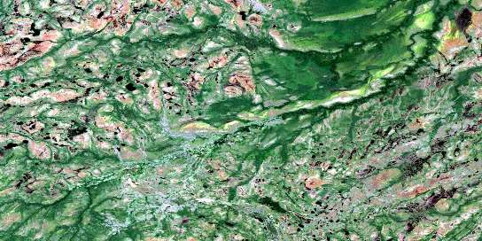 Air photo: Lejambe Creek Satellite Image map 042J15 at 1:50,000 Scale