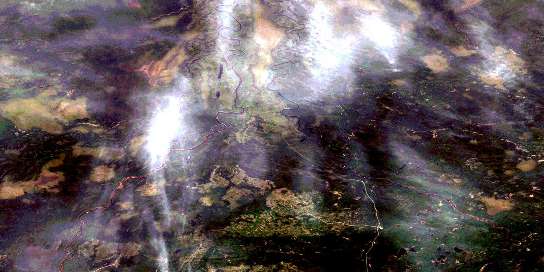 Air photo: Limestone Rapids Satellite Image map 042K01 at 1:50,000 Scale