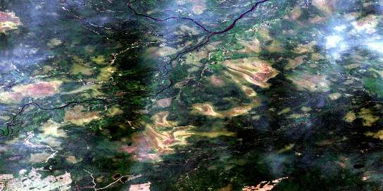 Air photo: Feagan Lake Satellite Image map 042K02 at 1:50,000 Scale