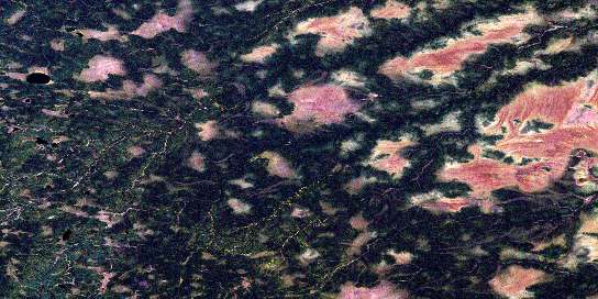 Legarde River Satellite Map 042K05 at 1:50,000 scale - National Topographic System of Canada (NTS) - Orthophoto
