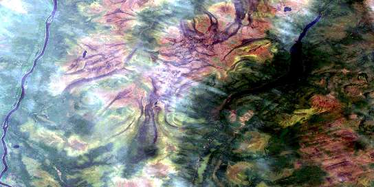 Air photo: Pitukupi Lake Satellite Image map 042K09 at 1:50,000 Scale