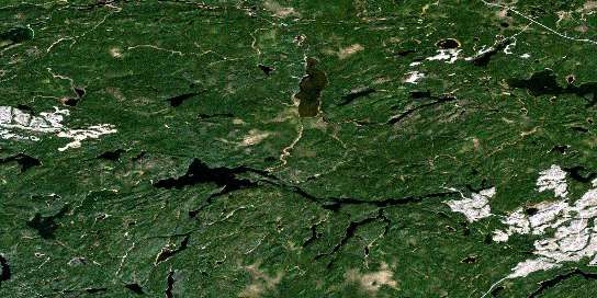 Toronto Lake Satellite Map 042L05 at 1:50,000 scale - National Topographic System of Canada (NTS) - Orthophoto