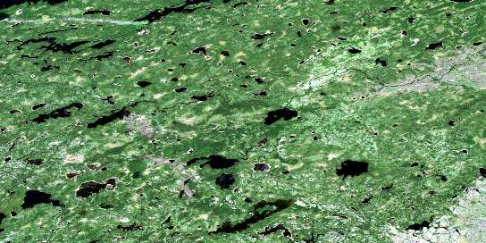Tyler Lake Satellite Map 042M03 at 1:50,000 scale - National Topographic System of Canada (NTS) - Orthophoto