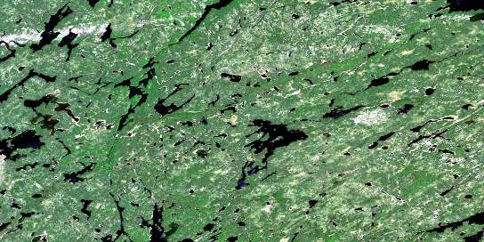 Kellow Lake Satellite Map 042M04 at 1:50,000 scale - National Topographic System of Canada (NTS) - Orthophoto
