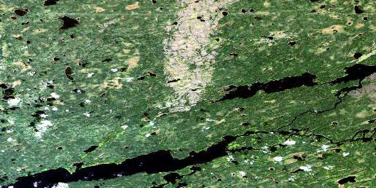 Tanti Island Satellite Map 042M06 at 1:50,000 scale - National Topographic System of Canada (NTS) - Orthophoto