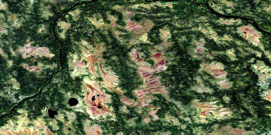 Air photo: Nottik Island Satellite Image map 042M09 at 1:50,000 Scale