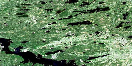 Tidy Lake Satellite Map 042M12 at 1:50,000 scale - National Topographic System of Canada (NTS) - Orthophoto