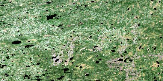 Sturrock Lake Satellite Map 042M14 at 1:50,000 scale - National Topographic System of Canada (NTS) - Orthophoto