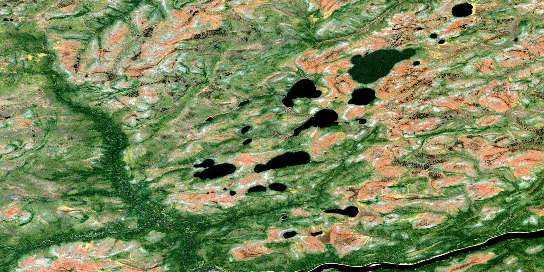 No Title Satellite Map 042N08 at 1:50,000 scale - National Topographic System of Canada (NTS) - Orthophoto