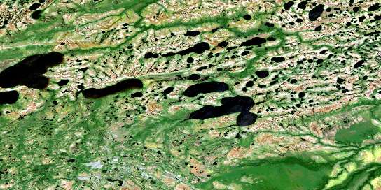 Air photo: Sandbank Lake Satellite Image map 042O02 at 1:50,000 Scale