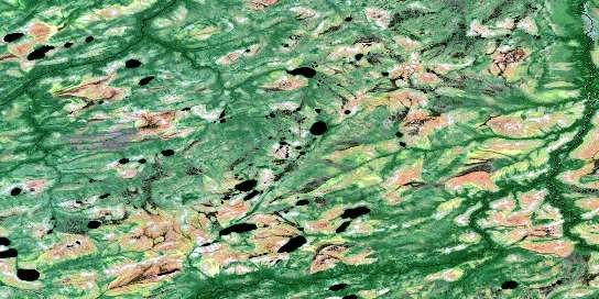 Awagakama River Satellite Map 042O04 at 1:50,000 scale - National Topographic System of Canada (NTS) - Orthophoto