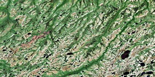 Rabkin Lake Satellite Map 042O07 at 1:50,000 scale - National Topographic System of Canada (NTS) - Orthophoto